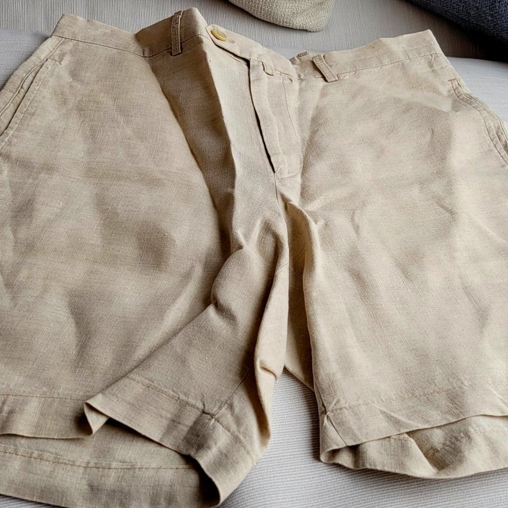 Barneys New York Linen Shorts
